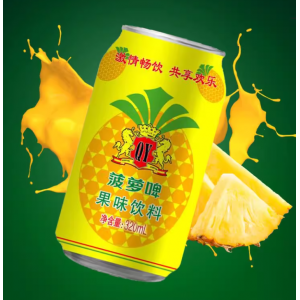 新日期菠萝啤500ml/320ml罐装果味碳酸饮料夏季聚会解渴0卡无酒精