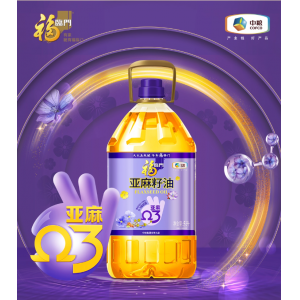 中粮福临门冷榨亚麻籽油5L食用油营养清淡适合烹饪